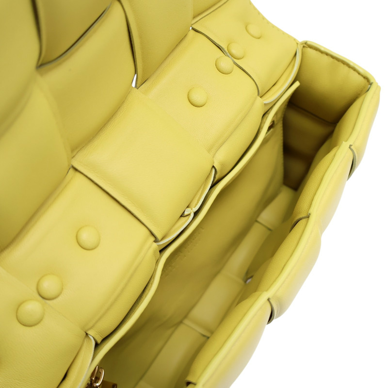 黃色 編織羊皮 The Chain Cassette 兩用包 631421【BOTTEGA VENETA BV 寶緹嘉】 631421-4