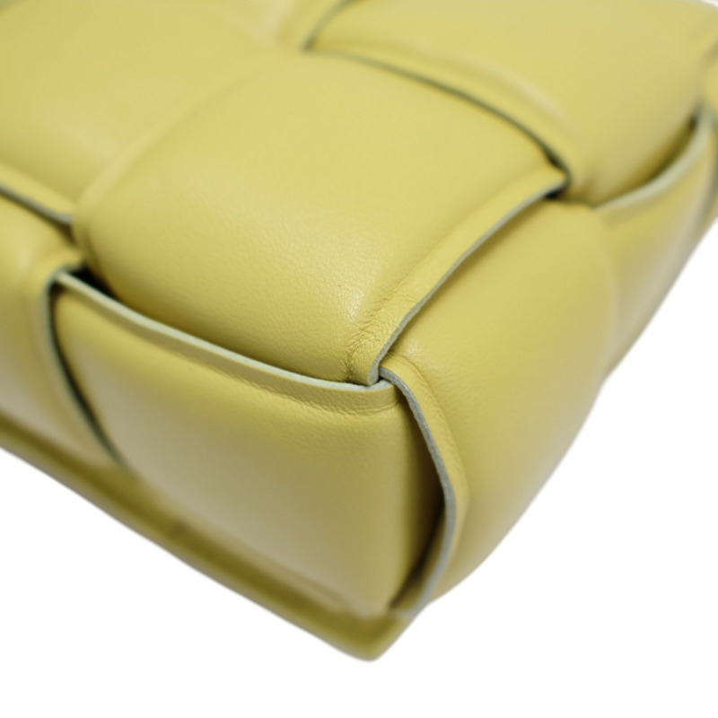 黃色 編織羊皮 The Chain Cassette 兩用包 631421【BOTTEGA VENETA BV 寶緹嘉】 631421-11