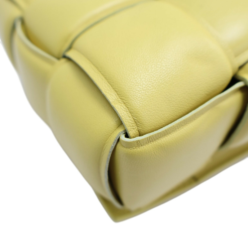 黃色 編織羊皮 The Chain Cassette 兩用包 631421【BOTTEGA VENETA BV 寶緹嘉】 631421-12