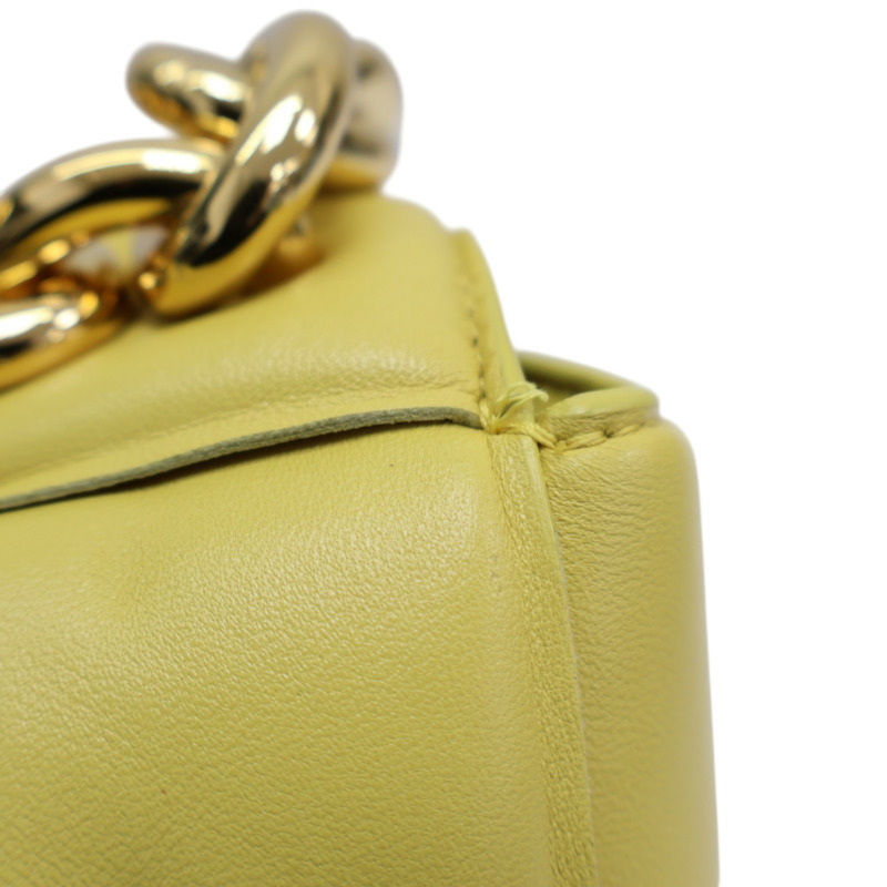 黃色 編織羊皮 The Chain Cassette 兩用包 631421【BOTTEGA VENETA BV 寶緹嘉】 631421-14