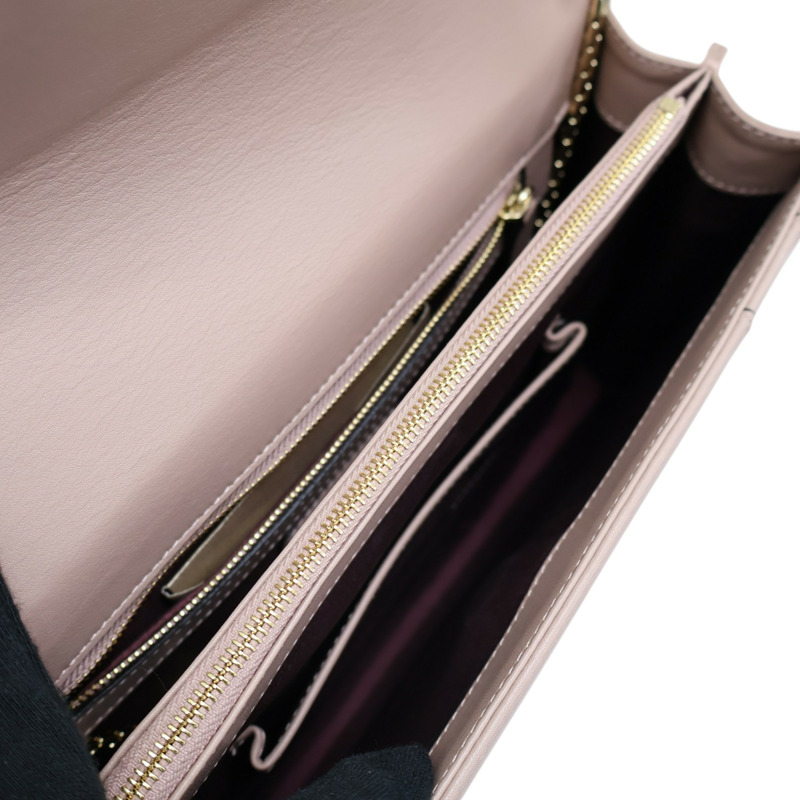 藕粉色牛皮 Serpenti Forever 肩背包【BVLGARI 寶格麗】 280153-4