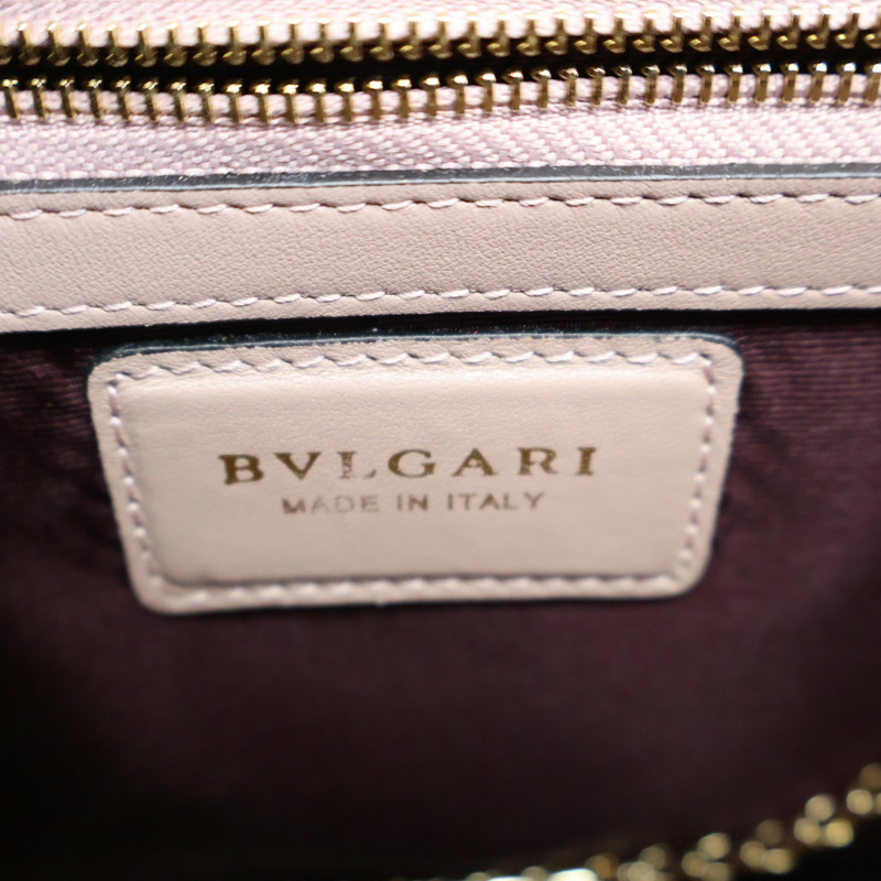 藕粉色牛皮 Serpenti Forever 肩背包【BVLGARI 寶格麗】 280153-6