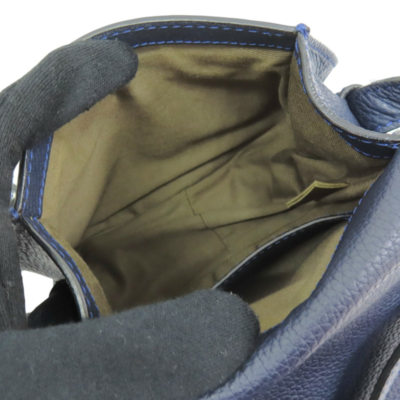 深藍色 牛皮 Marcie 肩背包【Chloe 克羅伊】 CHC22AS680I31-5