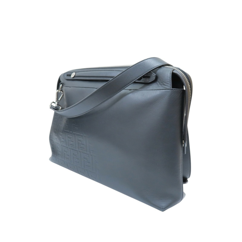 黑色 牛皮 公事包【FENDI 芬迪】 7VA458-2