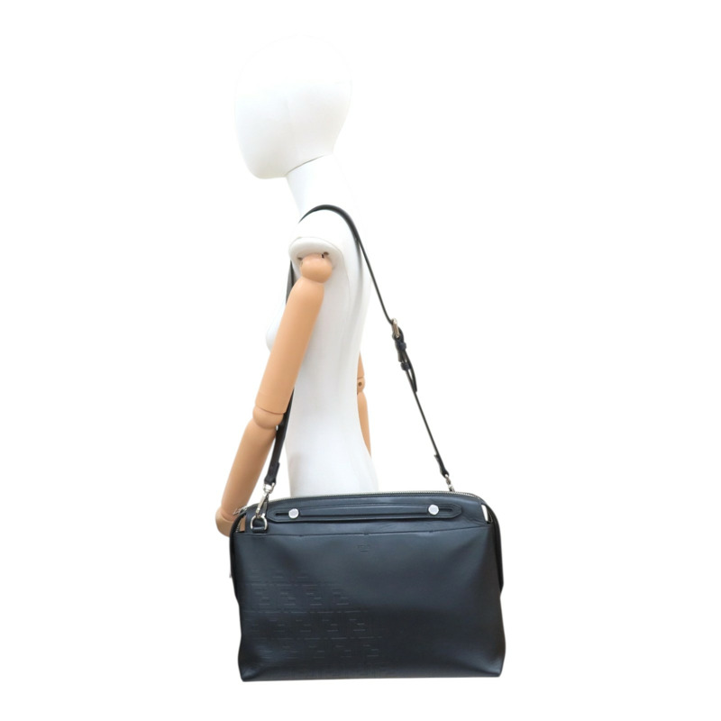 黑色 牛皮 公事包【FENDI 芬迪】 7VA458-8