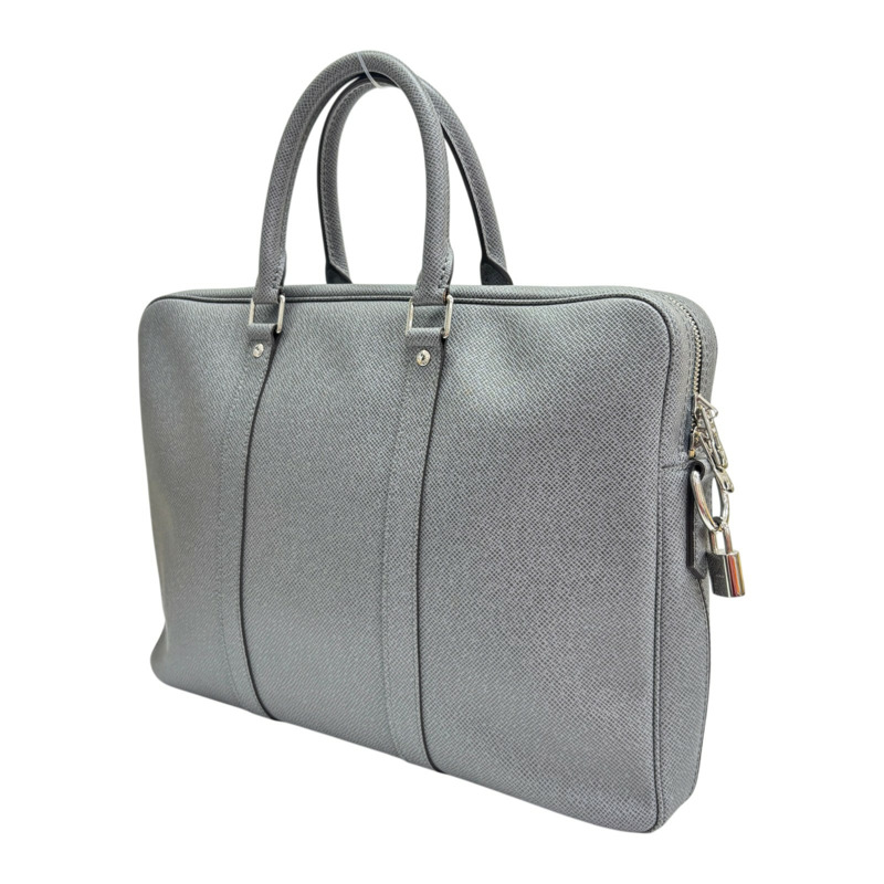 灰色 Taiga牛皮 PDV Porte-Documents Voyage PM 公事包【LOUIS VUITTON LV 路易威登】 M30640-1