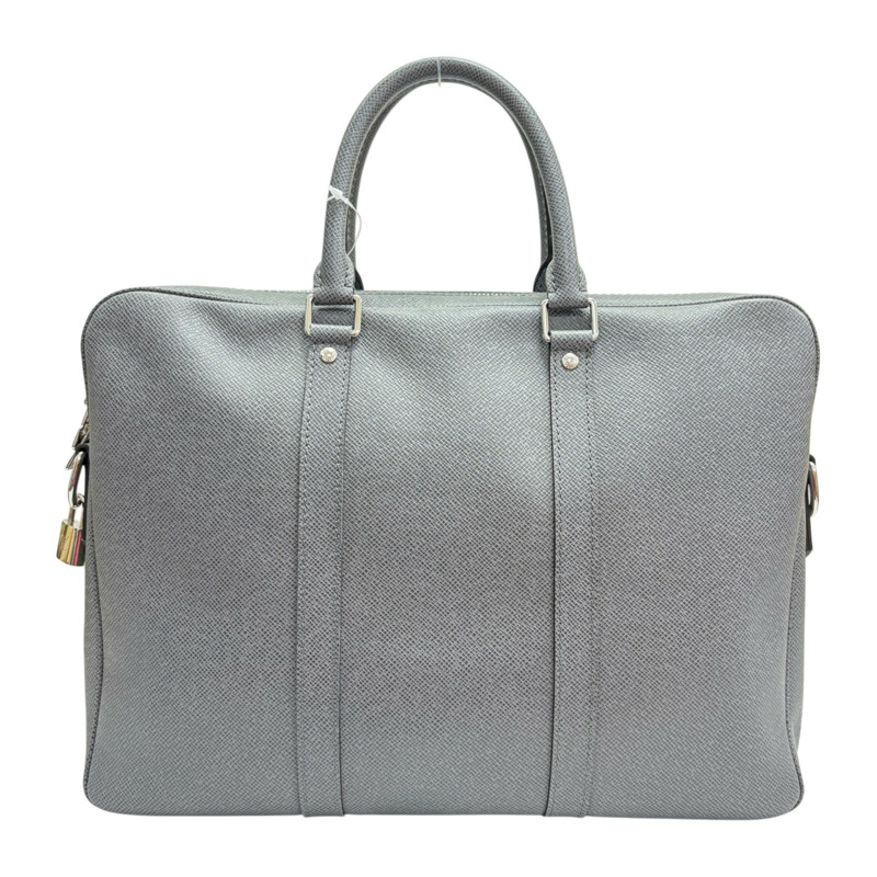 灰色 Taiga牛皮 PDV Porte-Documents Voyage PM 公事包【LOUIS VUITTON LV 路易威登】 M30640-2