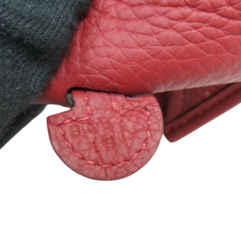 愛馬仕紅 Clemence牛皮 Mini Evelyne 肩背包 B刻 金釦【HERMES 愛馬仕】 H069426CC-8