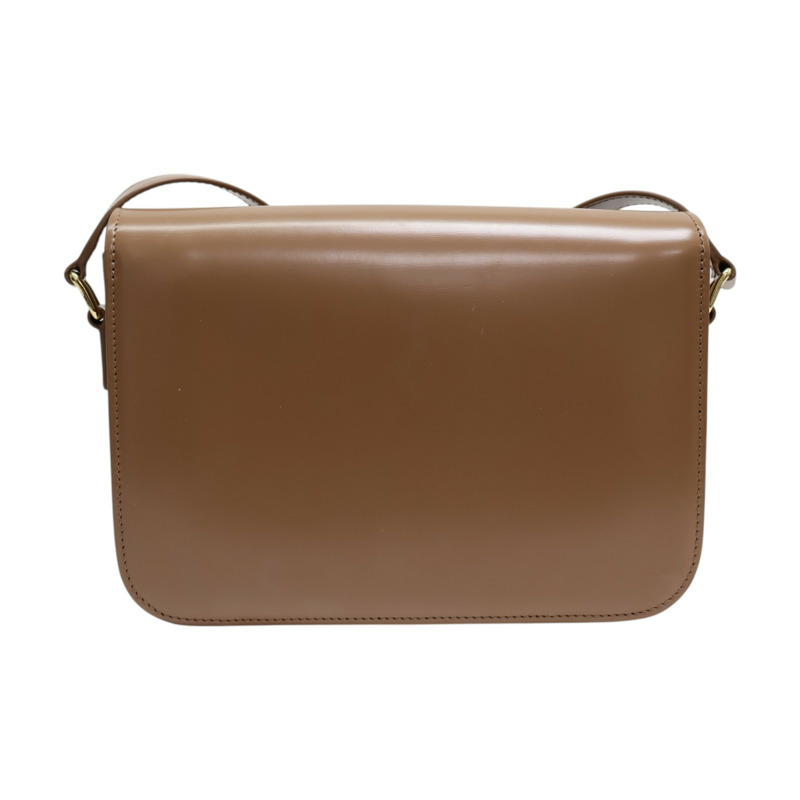 棕色 牛皮 Teen Triomphe 肩背包【CELINE 賽琳】 187363BF4-2