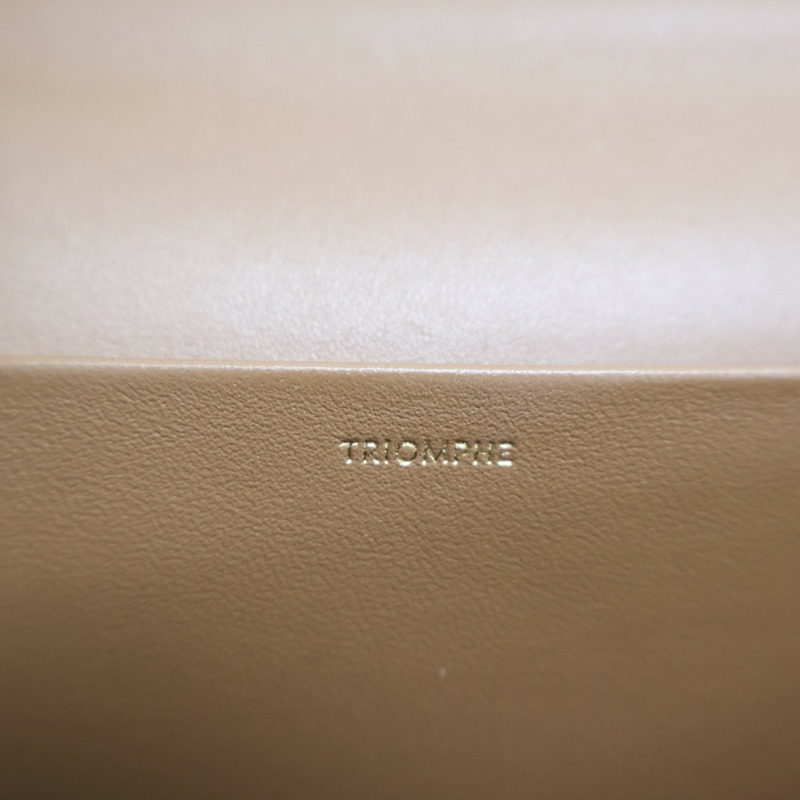 棕色 牛皮 Teen Triomphe 肩背包【CELINE 賽琳】 187363BF4-7