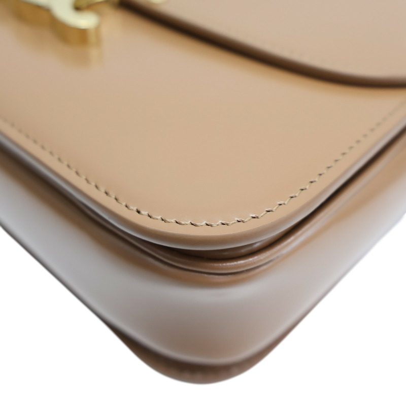 棕色 牛皮 Teen Triomphe 肩背包【CELINE 賽琳】 187363BF4-13