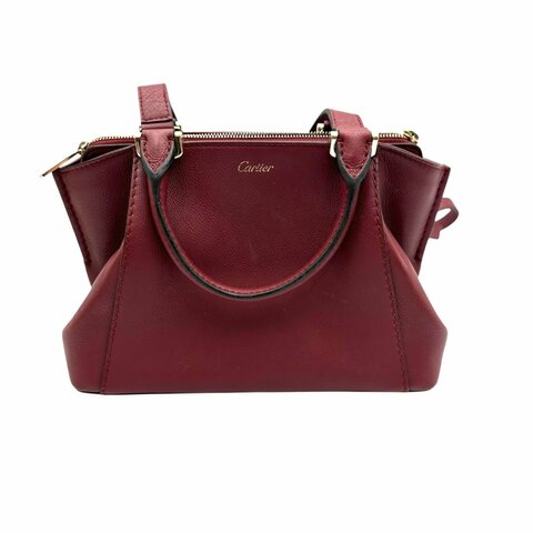 【美收精品】CARTIER 卡地亞紅色手袋 C-290【隔月月中將轉賣至日本 上架期限30天】