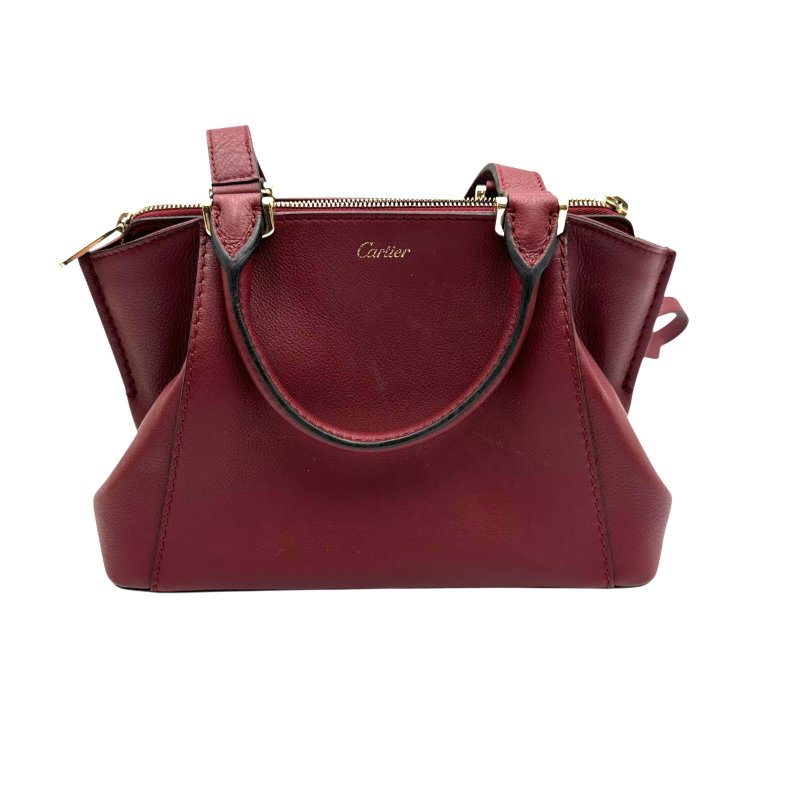 【美收精品】CARTIER 卡地亞紅色手袋 C-290【隔月月中將轉賣至日本 上架期限30天】-0