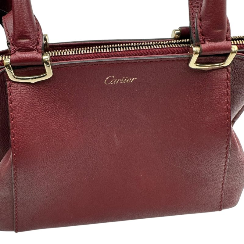 【美收精品】CARTIER 卡地亞紅色手袋 C-290【隔月月中將轉賣至日本 上架期限30天】-10