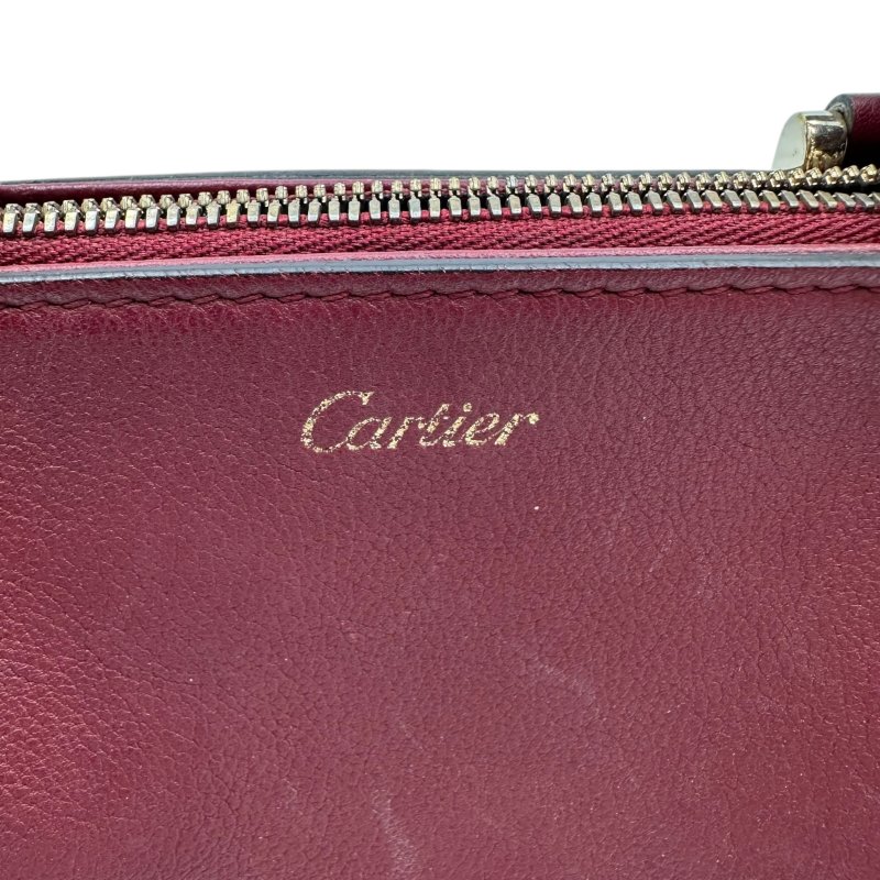 【美收精品】CARTIER 卡地亞紅色手袋 C-290【隔月月中將轉賣至日本 上架期限30天】-11