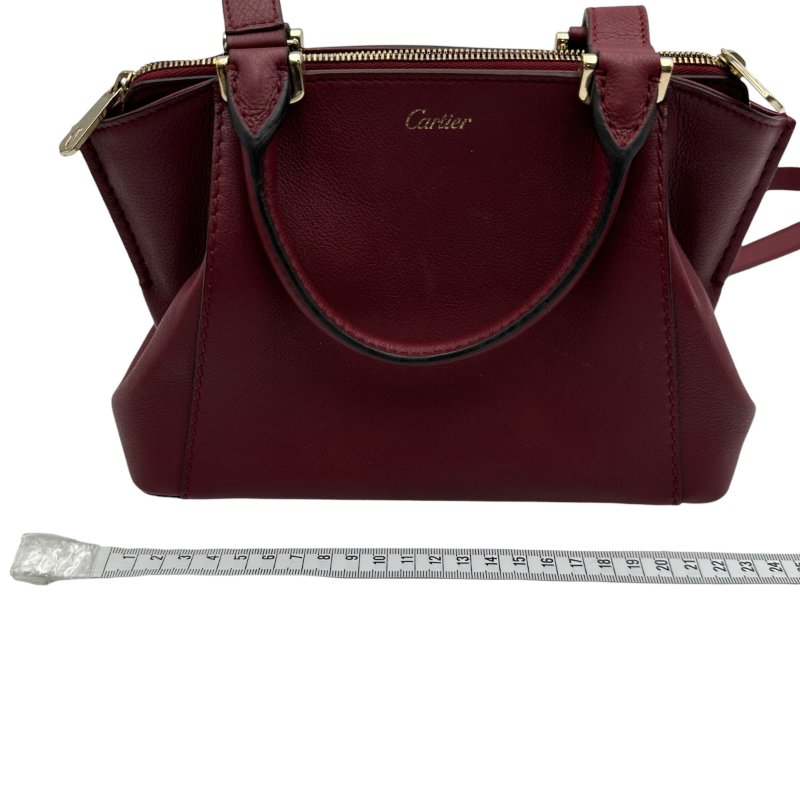 【美收精品】CARTIER 卡地亞紅色手袋 C-290【隔月月中將轉賣至日本 上架期限30天】-16