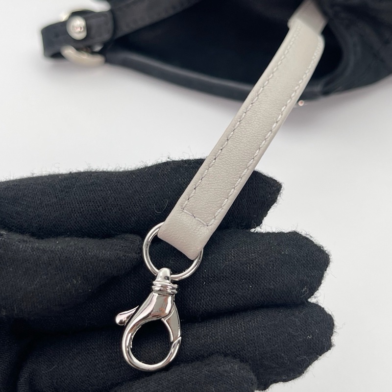 「JL精品代購」 香奈兒黑銀珠光牛皮2way托特包-28