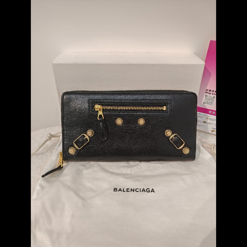 Balenciaga Long Wallet black-1