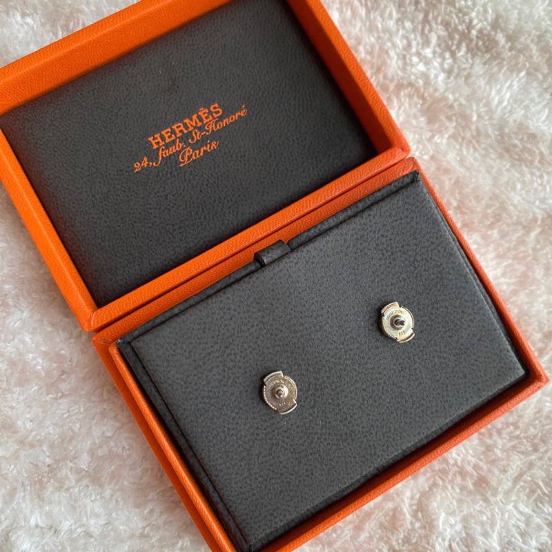 Hermès 愛馬仕 小號耳環CHAINE 全新✨可議-9