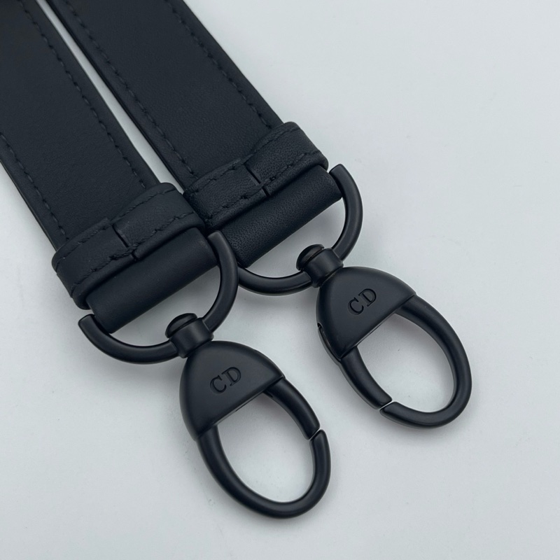 「JL精品代購」 Dior so black 磨砂全黑牛皮七格2way戴妃包-20