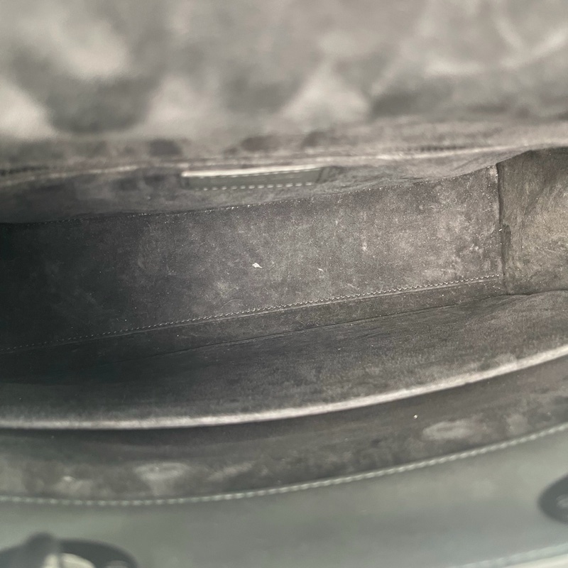 「JL精品代購」 Dior so black 磨砂全黑牛皮七格2way戴妃包-24