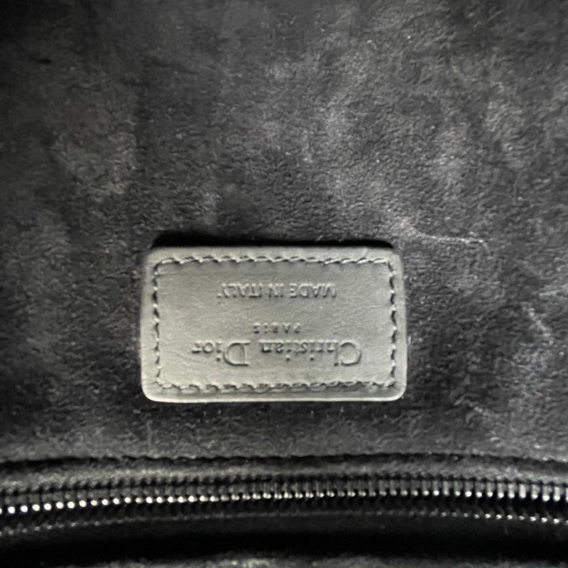 「JL精品代購」 Dior so black 磨砂全黑牛皮七格2way戴妃包-27