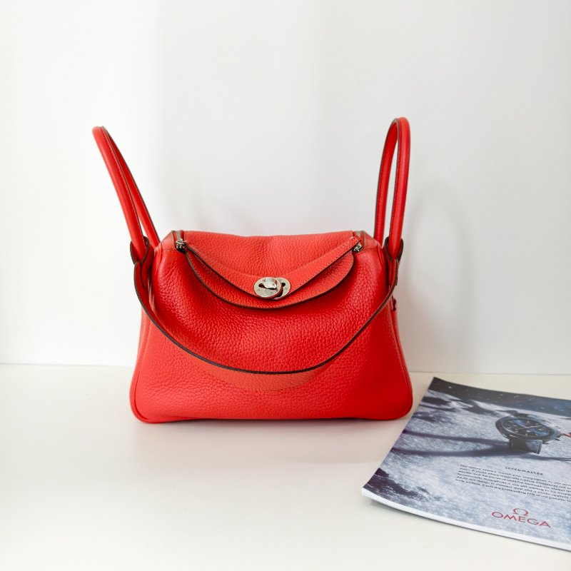 Hermès愛馬仕 lindy26 齋普爾粉 銀扣TC牛皮 尺寸:26.5*19cm-0