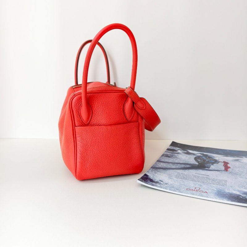 Hermès愛馬仕 lindy26 齋普爾粉 銀扣TC牛皮 尺寸:26.5*19cm-2