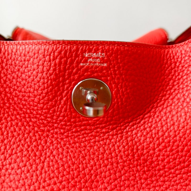 Hermès愛馬仕 lindy26 齋普爾粉 銀扣TC牛皮 尺寸:26.5*19cm-5