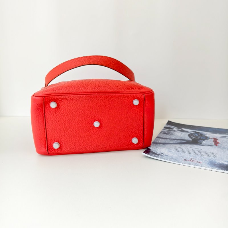 Hermès愛馬仕 lindy26 齋普爾粉 銀扣TC牛皮 尺寸:26.5*19cm-7