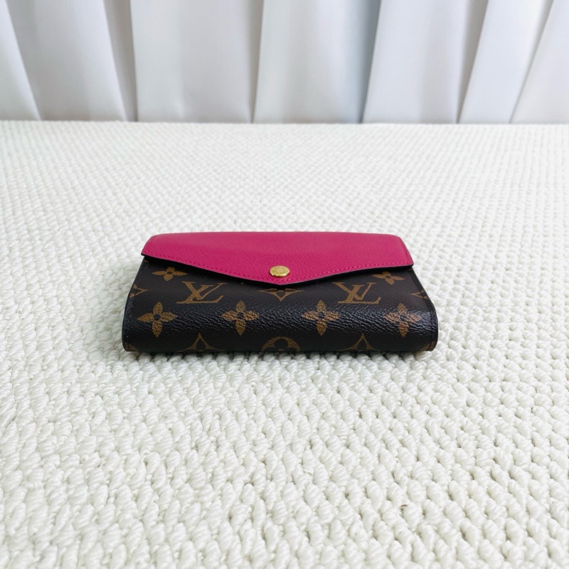 Lv路易威登 老花拼色多功能金扣短款錢包尺寸:16*10cm-2