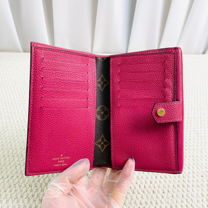 Lv路易威登 老花拼色多功能金扣短款錢包尺寸:16*10cm-3