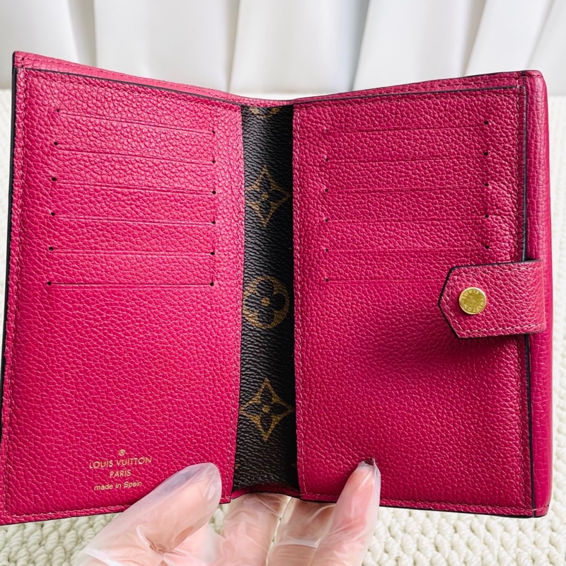 Lv路易威登 老花拼色多功能金扣短款錢包尺寸:16*10cm-5