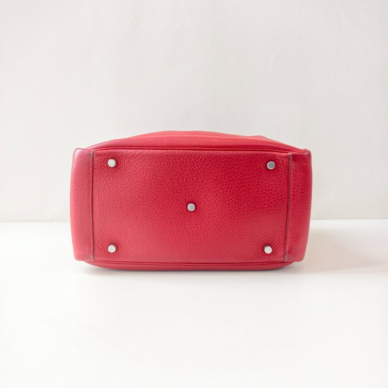 Hermes 愛馬仕lindy 30 國旗紅 銀扣 國旗紅 尺寸 :30*19*16cm-6