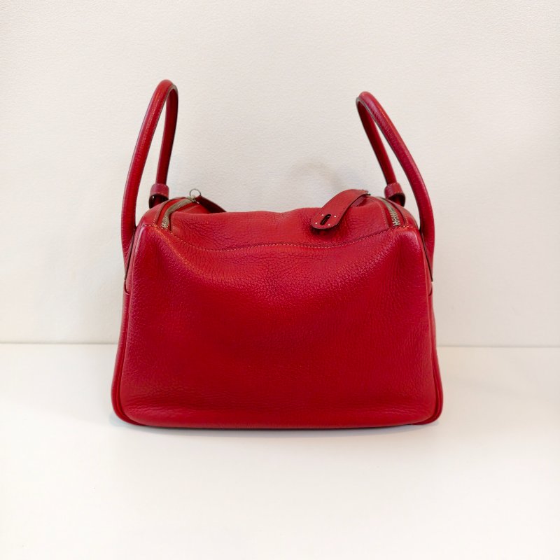 Hermes 愛馬仕lindy 30 國旗紅 銀扣 國旗紅 尺寸 :30*19*16cm-7