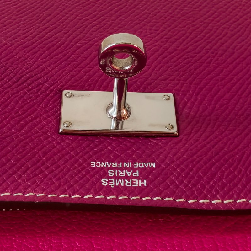 愛馬仕/Hermes kelly 長款皮夾 p9海葵紫色 尺寸: 20*11*1.5cm-8