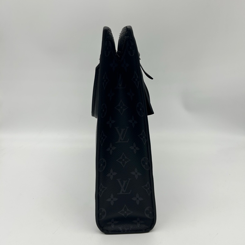 「JL精品代購」9新 Lv黑灰老花男士2way公文大托特包-5