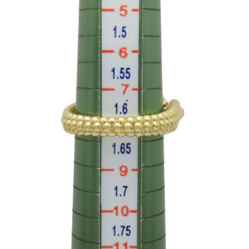 18K黃金 藍瑪瑙 鑽石 Vintage Alhambra 雙面戒指 48【Van Cleef & Arpels 梵克雅寶】 VCARPGV148-10