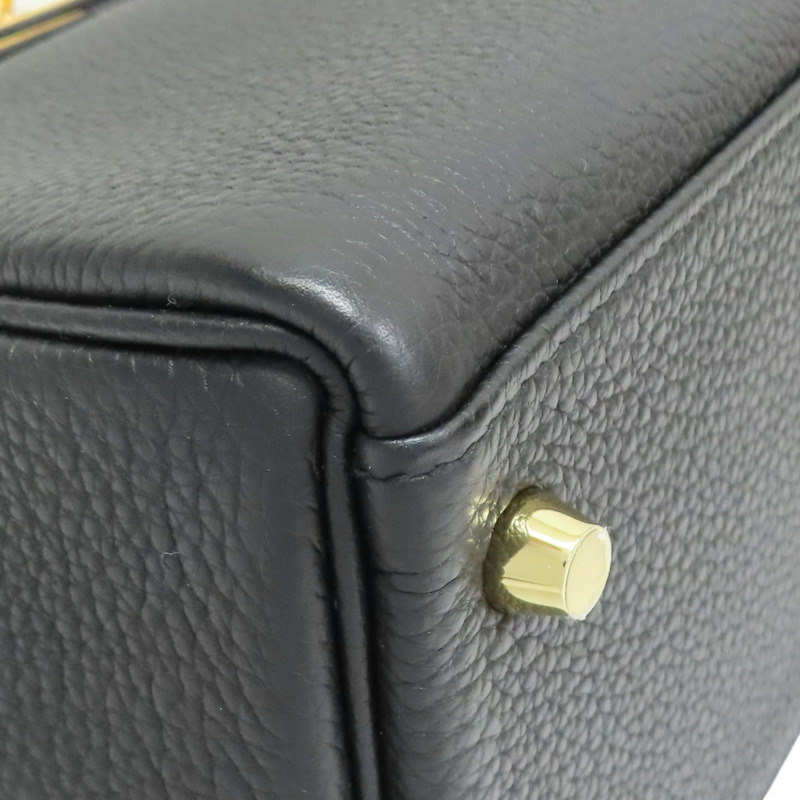 黑色 Togo牛皮 Kelly 28 凱莉包 兩用包 C刻 金扣【HERMES 愛馬仕】-11