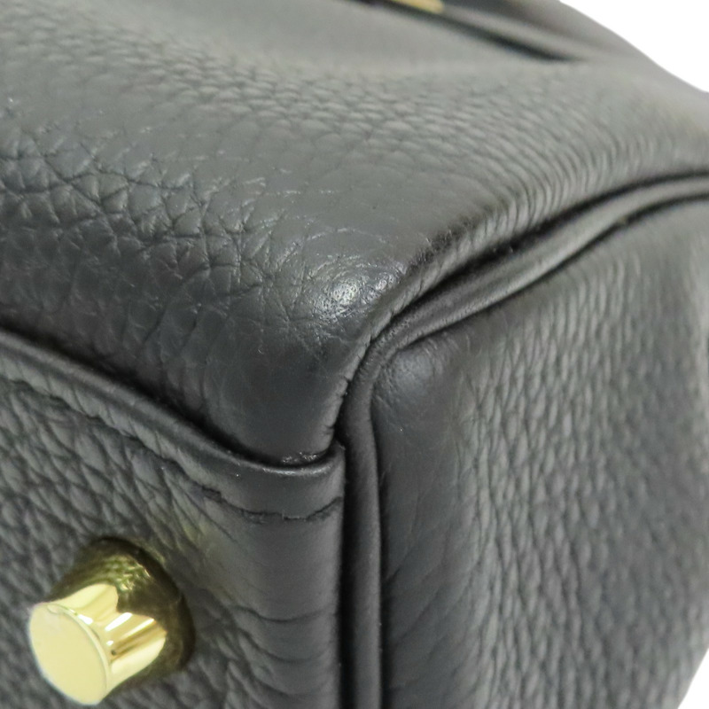 黑色 Togo牛皮 Kelly 28 凱莉包 兩用包 C刻 金扣【HERMES 愛馬仕】-12