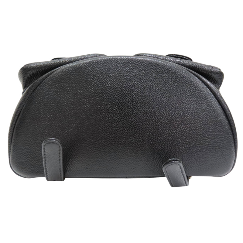 黑色 菱格紋 荔枝紋 Duma 後背包 金釦【CHANEL 香奈兒】 AS3860-3