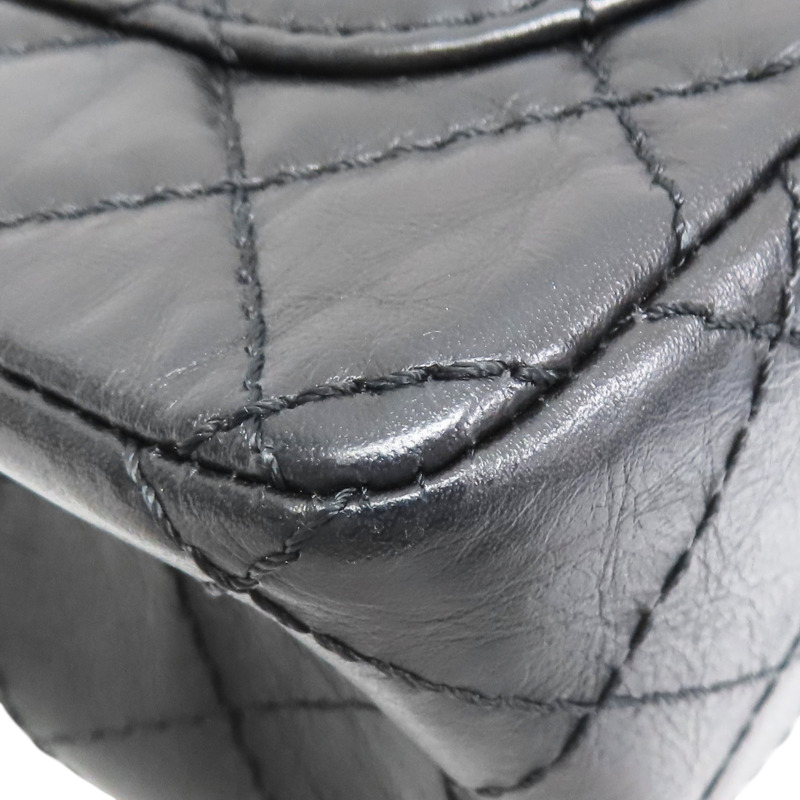 黑色 菱格紋 牛皮 2.55 鏈帶 肩背包【CHANEL 香奈兒】 AS0874-12