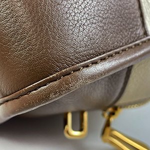 ＊奢華大道國際精品＊【LW226】LOEWE酒紅色/淺咖啡色/灰白色 NAPA小牛皮 AMAZONA手提包 28CM-9