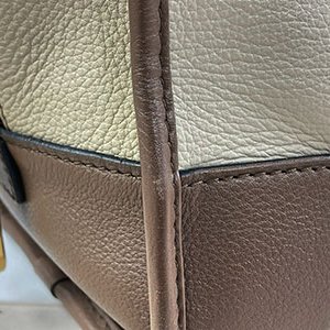＊奢華大道國際精品＊【LW226】LOEWE酒紅色/淺咖啡色/灰白色 NAPA小牛皮 AMAZONA手提包 28CM-12