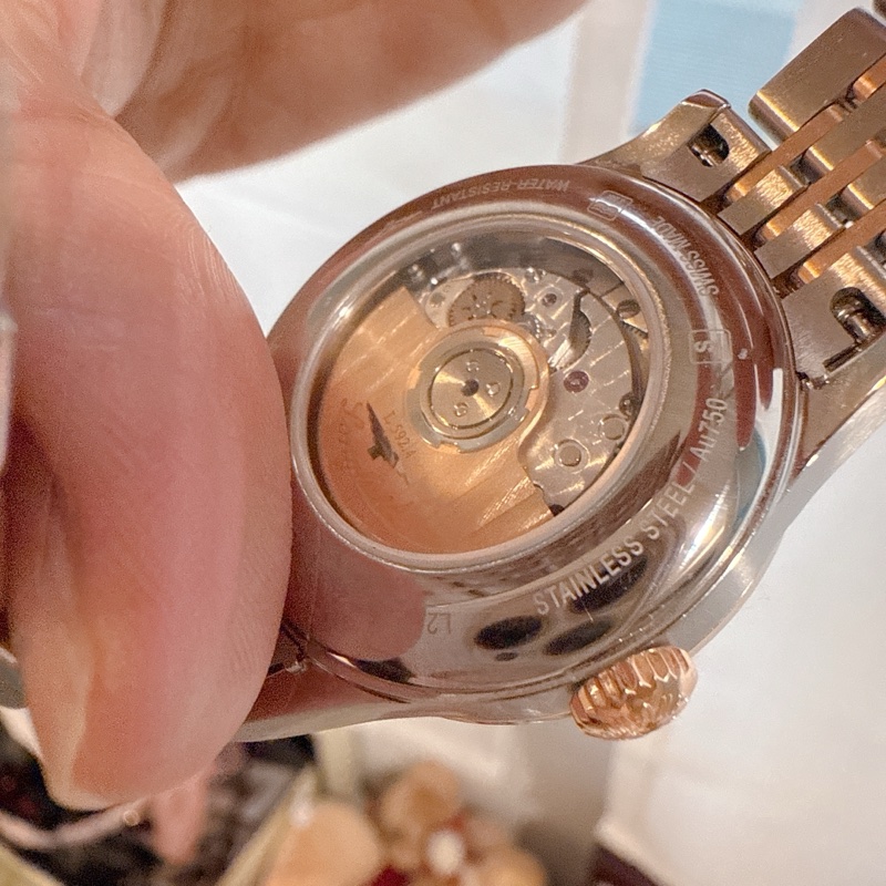 浪琴 Longines 開創者18k金原鑲鑽錶 天文台認證自動機械錶-3
