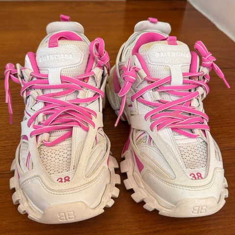 Balenciaga 粉白色老爹鞋38號