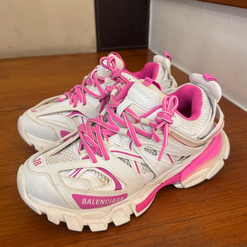 Balenciaga 粉白色老爹鞋38號-1