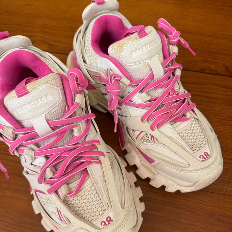 Balenciaga 粉白色老爹鞋38號-4