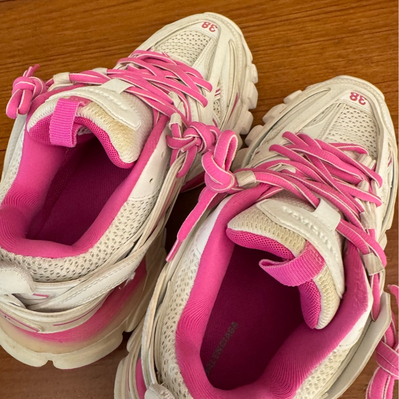 Balenciaga 粉白色老爹鞋38號-24