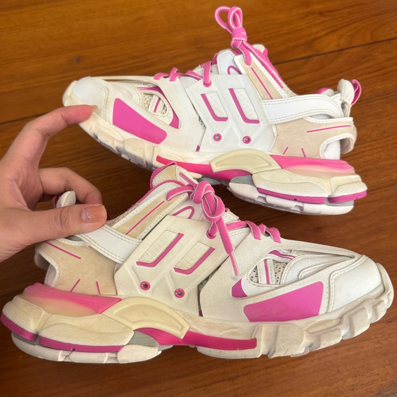 Balenciaga 粉白色老爹鞋38號-26